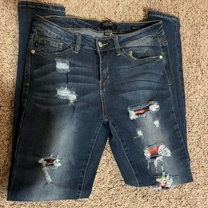 Judy Blue Serape Patch Jeans